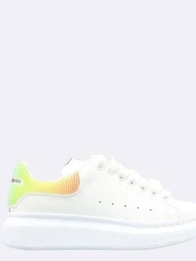 Unused 708070 White Color Rainbow Tab Oversole Women s Sneakers 35 225MM - ALEXANDER MCQUEEN - BALAAN 4