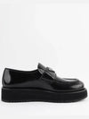 Brushed Leather Loafers Black - PRADA - BALAAN 6