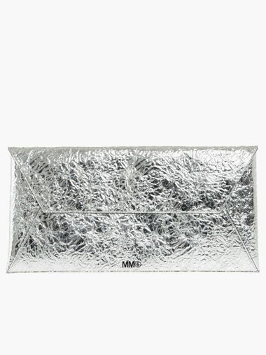 Logo Clutch Bag Silver - MAISON MARGIELA - BALAAN 1