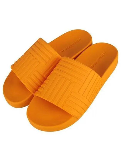 Intrecciato Rubber Slippers Orange - BOTTEGA VENETA - BALAAN 2