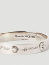 1992 heart logo vintage engraved bangle bracelet - ALEXANDER MCQUEEN - BALAAN 3