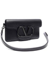 V Logo Clutch Bag Black - VALENTINO - BALAAN 4