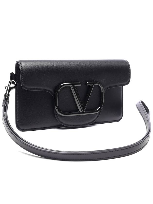 V Logo Clutch Bag Black - VALENTINO - BALAAN 4