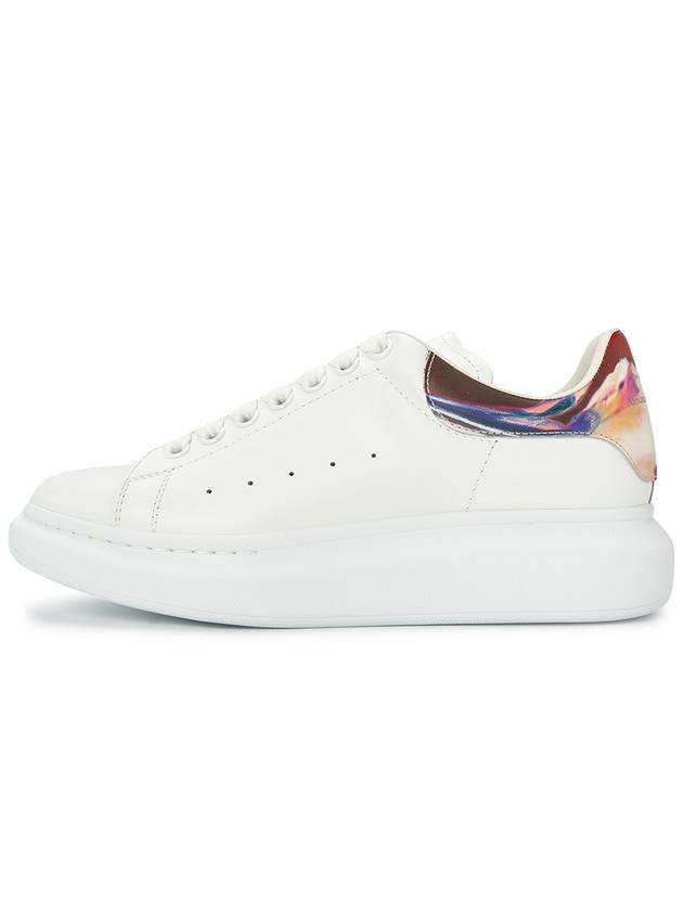 Larry Oversized Leather Low Top Sneakers White - ALEXANDER MCQUEEN - BALAAN 5