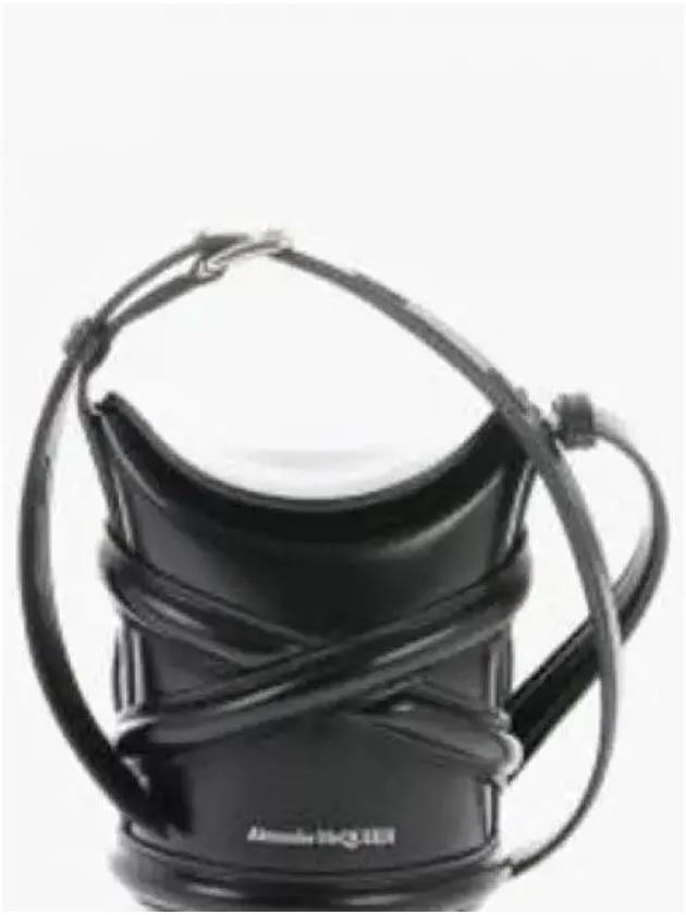 Curve Small Bucket Bag Black - ALEXANDER MCQUEEN - BALAAN 2