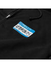 Logo Print Cotton Zip-Up Hoodie Black - VETEMENTS - BALAAN 7