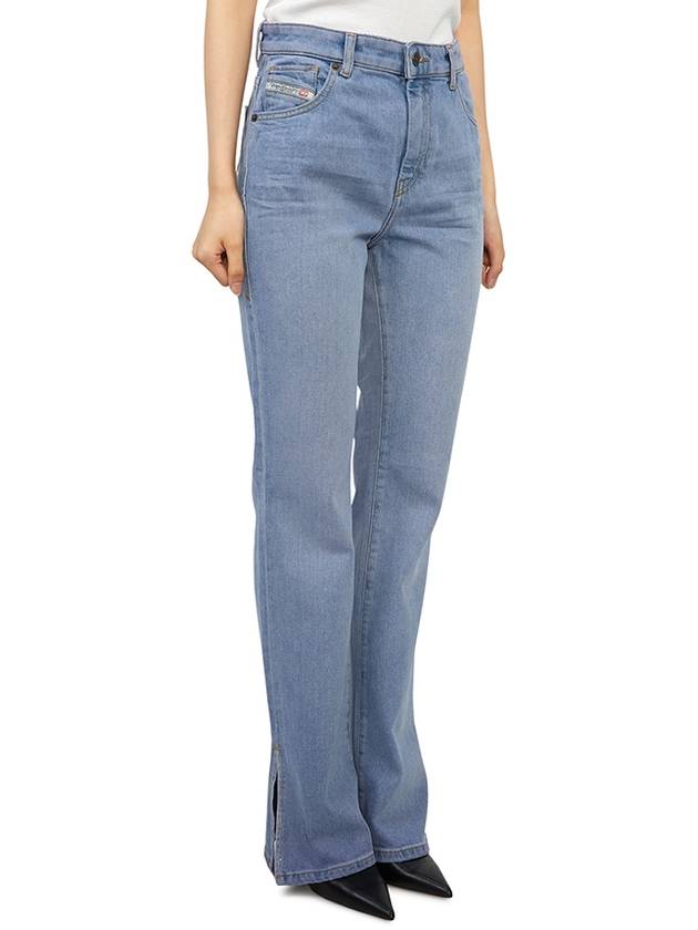 Denim Straight Pants Light Blue - DIESEL - BALAAN 5