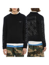 Diag 3D Marker Crew Neck Sweatshirt Black - OFF WHITE - BALAAN 1