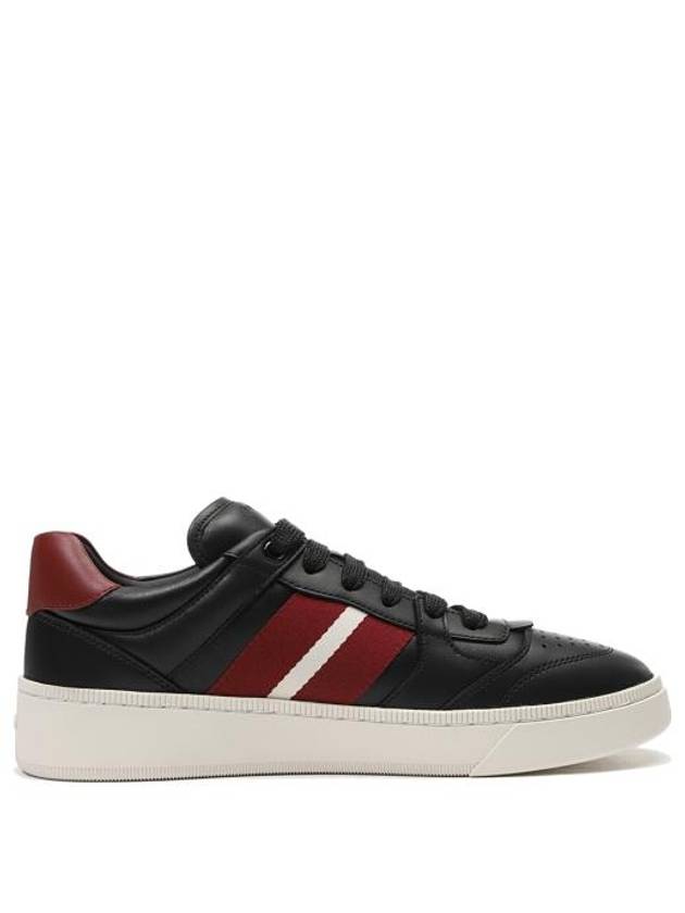 Raise Leather Low Top Sneakers Black - BALLY - BALAAN 5