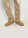 Suede Ankle Middle Boots Beige - SALVATORE FERRAGAMO - BALAAN 3