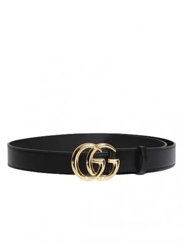 Marmont Shiny Buckle Leather Belt Women s Waistband - GUCCI - BALAAN 1