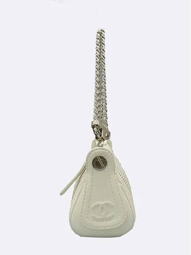 white shoulder bag - CHANEL - BALAAN 3