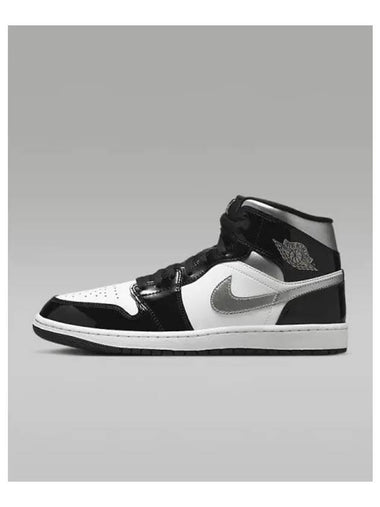 Air Jordan 1 Mid SE Men s Sneakers Black White Metallic Gold Silver HV0789 010 732052 - NIKE - BALAAN 1