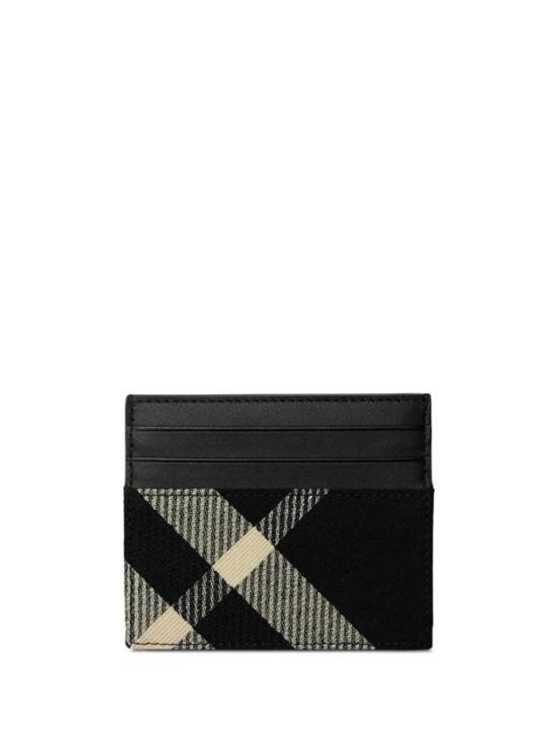 Tall Check Card Wallet Black - BURBERRY - BALAAN 3