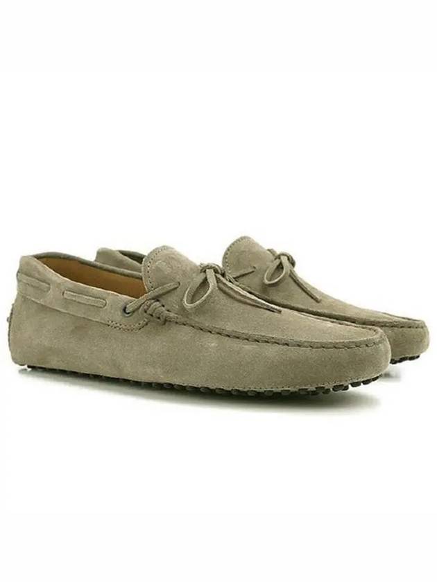 Men's Gommino Suede Driving Shoes Beige - TOD'S - BALAAN 2