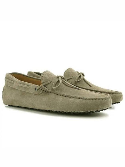 Men's Gommino Suede Driving Shoes Beige - TOD'S - BALAAN 2