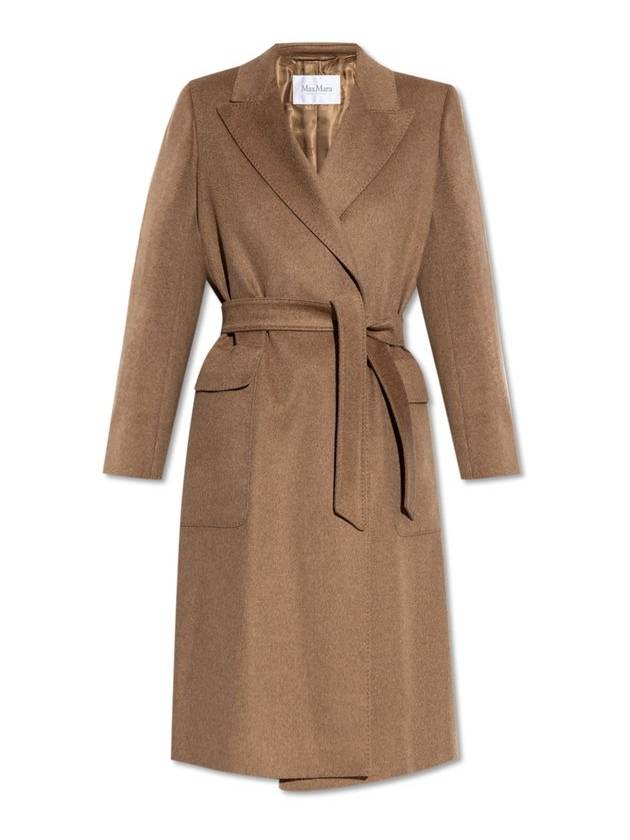 Max Mara Nisa Belted Single Coat Brown - MAX MARA - BALAAN 1