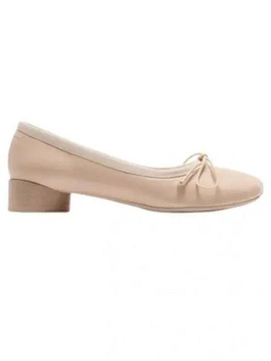 Leather Ballerina Flats Beige - MAISON MARGIELA - BALAAN 2