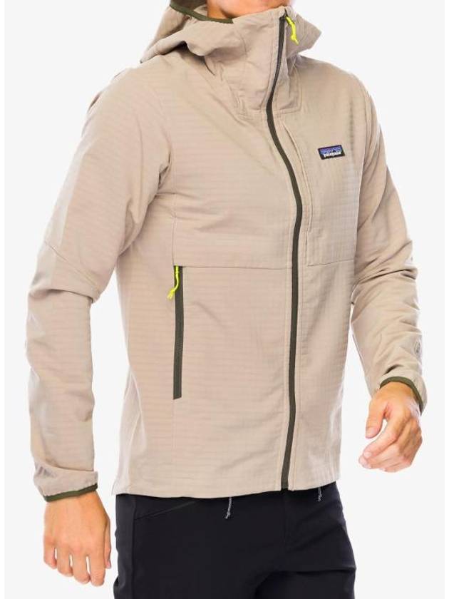 R1 TechFace Hooded Jacket Seabird Grey - PATAGONIA - BALAAN 2