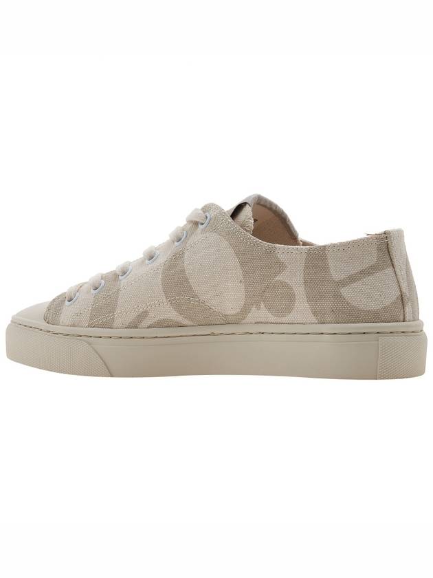 ORB Print Canvas Low Top Sneakers Beige - VIVIENNE WESTWOOD - BALAAN 4