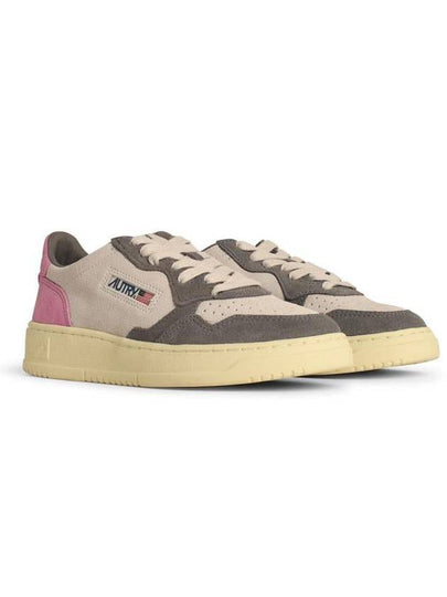 Autry 'Medialist' Light Pink Leather Sneakers - AUTRY - BALAAN 2