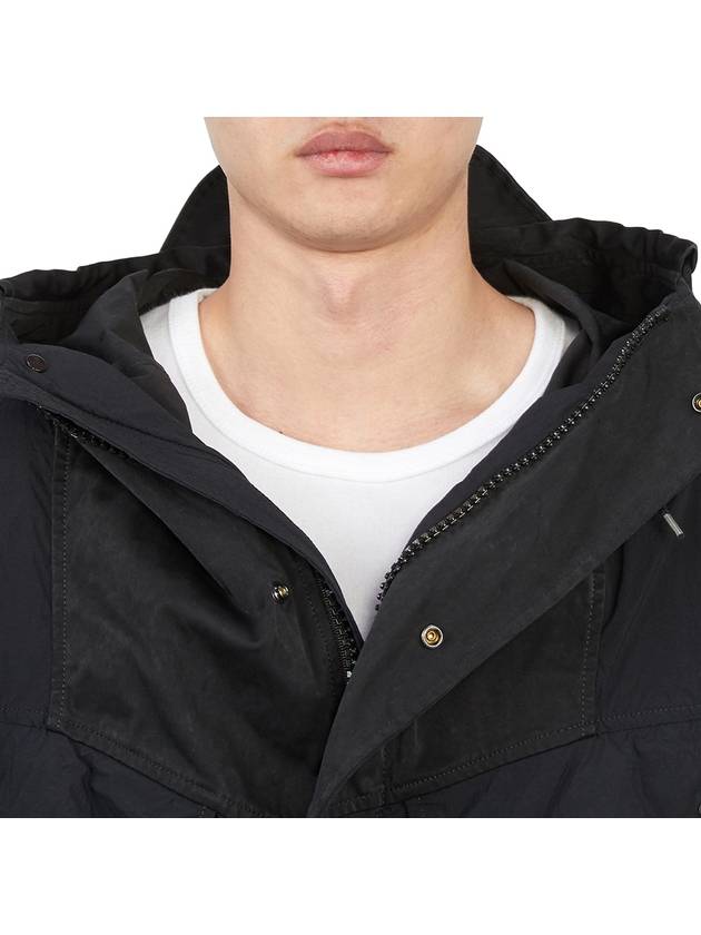 Hodded Mid-Layer Hooded Jacket Granit Black - TEN C - BALAAN 9