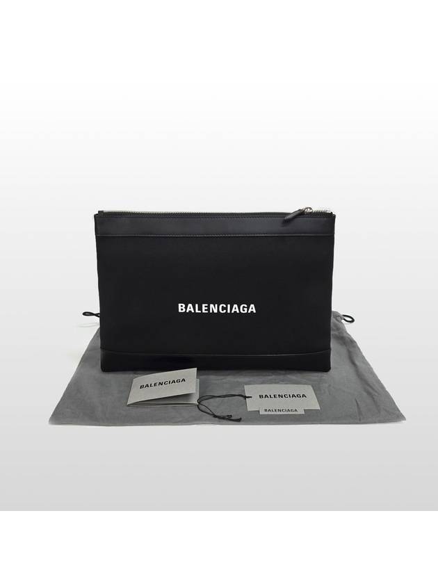 Balenciaga fabric leather trim black clutch bag 373834 - BALENCIAGA - BALAAN 10