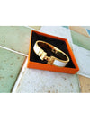 Gold Click Ash PM Bracelet Bangle - HERMES - BALAAN 3