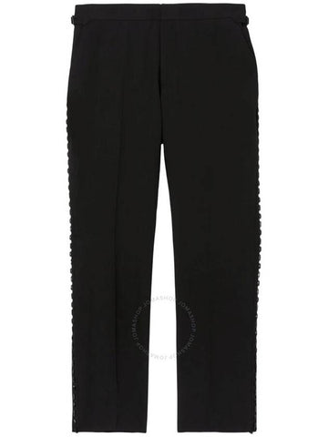 Burberry Straight-Leg Wool Pants, Brand Size 52 (Waist Size 35.8") - BURBERRY - BALAAN 1