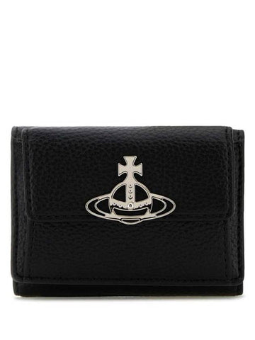 Wallet 5115002UWS000D N403 Black - VIVIENNE WESTWOOD - BALAAN 1