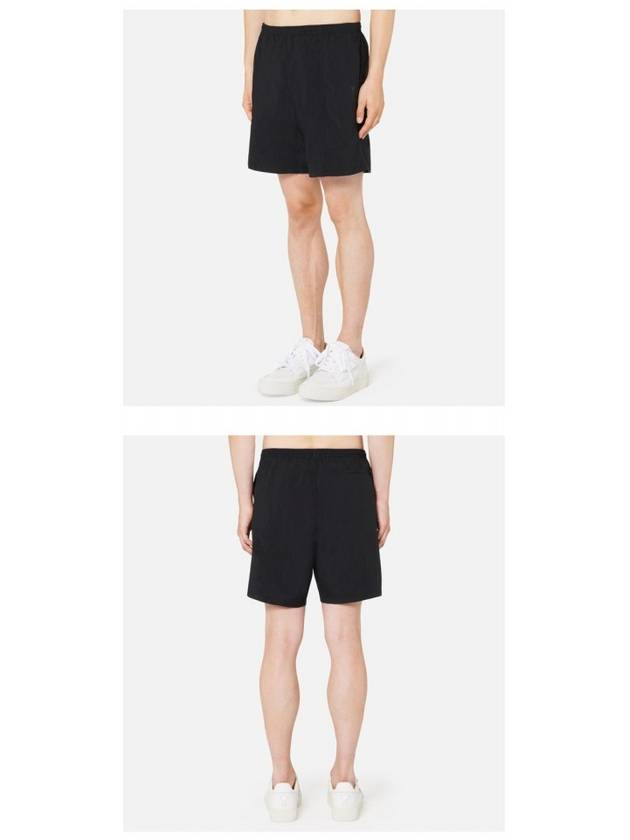 Pocket Heart Logo Swim Shorts Black - AMI - BALAAN 6