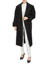 Breasted Double Coat Black - AMI - BALAAN 7