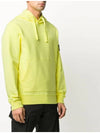 Wappen Patch Garment Dyed Hoodie Yellow - STONE ISLAND - BALAAN 4