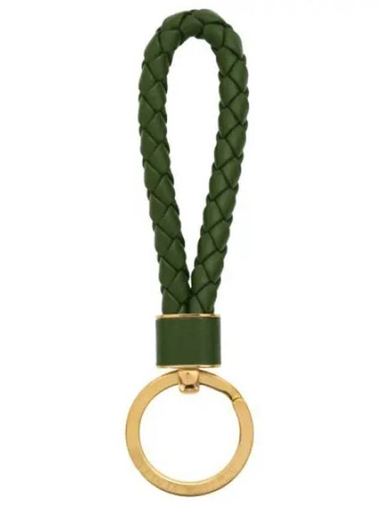 Intrecciato leather key ring holder - BOTTEGA VENETA - BALAAN 1