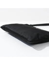 Re-Nylon and Saffiano Leather Clutch Bag Black - PRADA - BALAAN 5