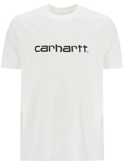 Script Short Sleeve T-Shirt White - CARHARTT WIP - BALAAN 2