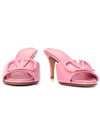 V Logo Sandals Heels Pink - VALENTINO - BALAAN 4