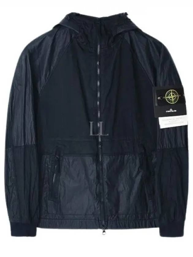 Nylon Metal Windbreaker Navy - STONE ISLAND - BALAAN 2