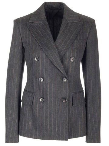 Women's Cube Blazer Jacket Gray - MAX MARA - BALAAN 1