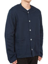 Men's Stevie Cardigan Dark Navy - A.P.C. - BALAAN 5