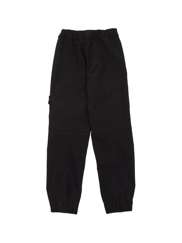 Logo Patch Track Pants Black - STONE ISLAND - BALAAN 3