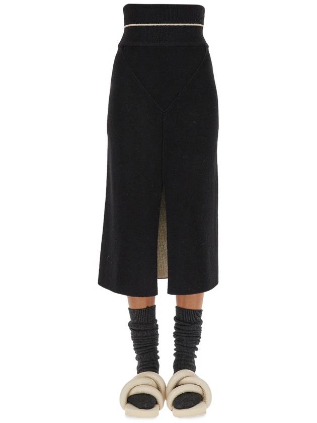 Genius Knit Pencil Skirt Black - MONCLER - BALAAN 2