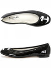 Women's Grenadine Leather Flats Black - REPETTO - BALAAN 2