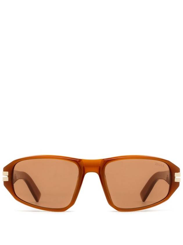 Zegna EZ0262 Shiny Light Brown - ERMENEGILDO ZEGNA - BALAAN 1