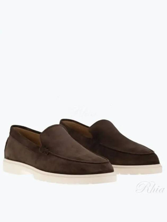 Casual Suede Slipper Loafers Brown - TOD'S - BALAAN 2