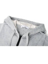 Cotton Fleece Garment Dyed Zip Up Hoodie Grey - STONE ISLAND - BALAAN 4