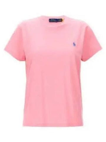 Custom slim crewneck t shirt pink - POLO RALPH LAUREN - BALAAN 1