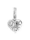 Heart Angel Dangle Bracelet Charm Silver - PANDORA - BALAAN 3