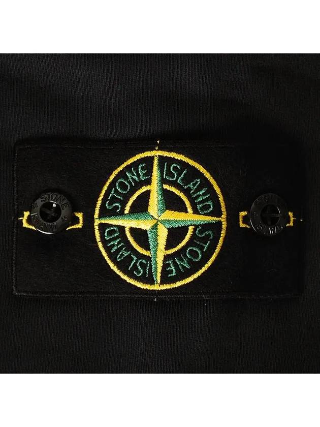 Cotton Fleece Cargo Truck Pants Black - STONE ISLAND - BALAAN 5