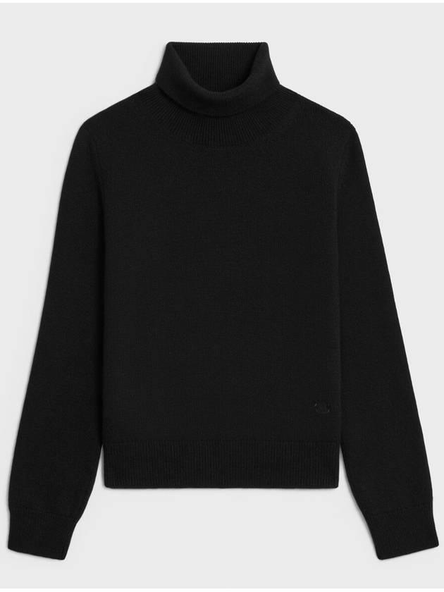 Turtleneck Sweater Scottish Cashmere Black 2ADHI977V 38NO - CELINE - BALAAN 2